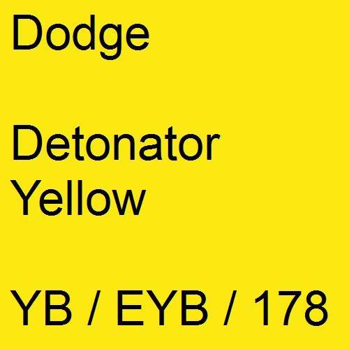 Dodge, Detonator Yellow, YB / EYB / 178.